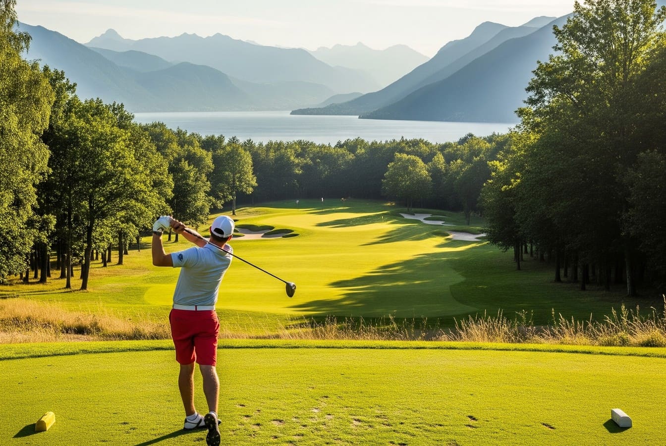 This elegant golf course offers blind shots, a lush park and incredible golden lights – Golf & Fairway