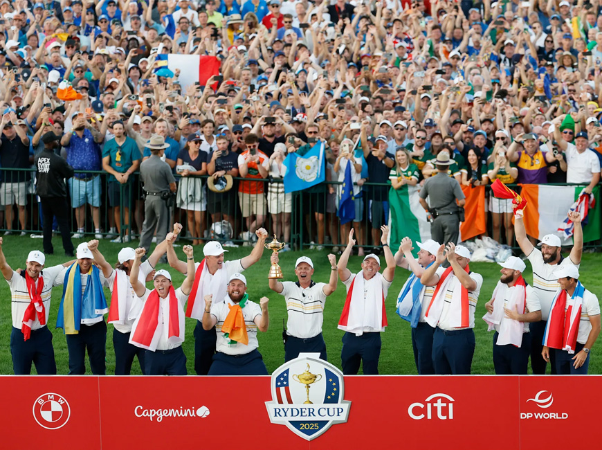 Team Europe wins the 45th Ryder Cup!