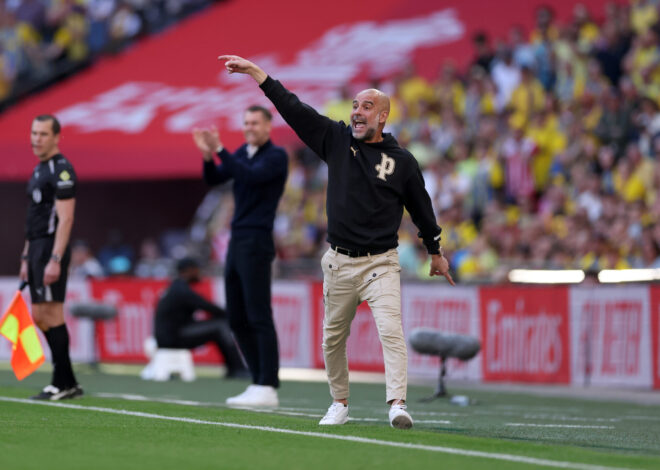 Guardiola not getting carried away by domestic treble talk